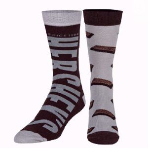 Hersheys Bar Split Athletic Crew Socks - NEW Fast Ship